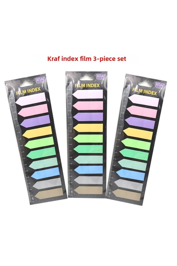 Index Film (PP) 12x44mm Arrow Shaped 10 Colors* 20yp Set of 3