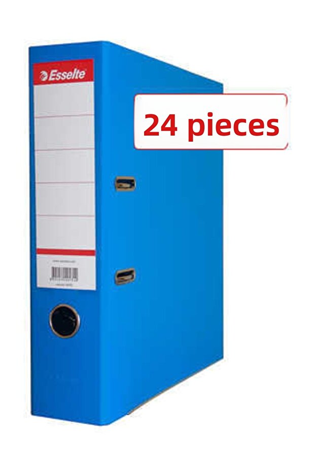24 Esselte Eco Plastic Folders Wide Blue