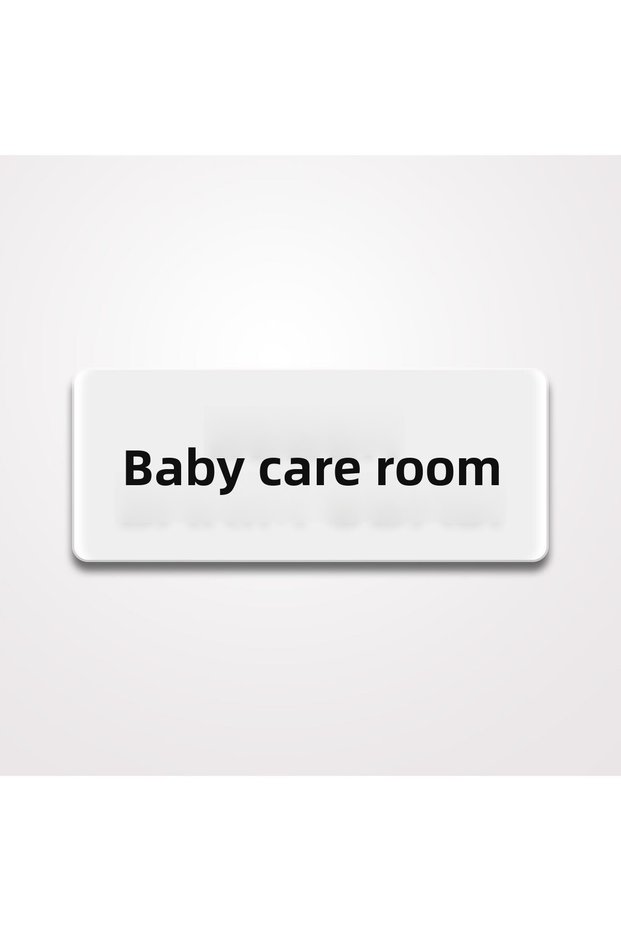 Direction (White Baby Care Room 25cm X 10cm)