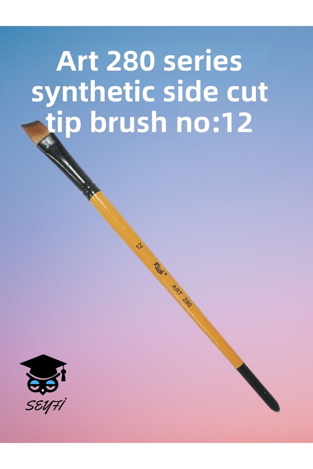 N0:12 ART 280 SERIES SYNTHETIC BRUSH WITH SIDE CUT