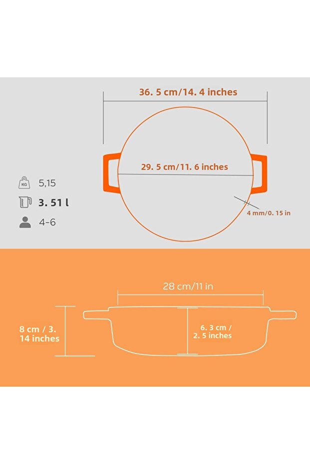 وعاء زنبركي مصنوع من الحديد مقاس 28 سم مع غطاء - سلسلة زنبركية متعددة الأغراض - 5