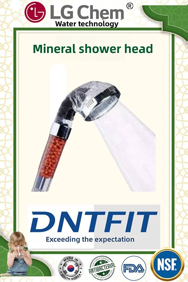 Light Gastro Dnt Fittings Mineral Shower Head. Compatible with All Shower Systems.
