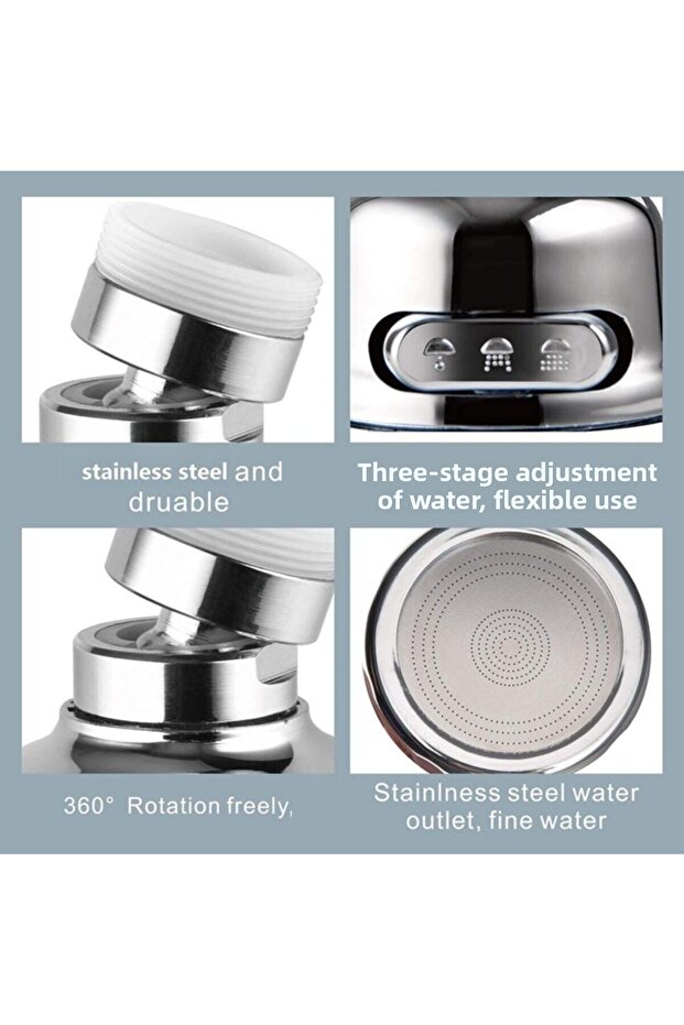 رأس دوار اقتصادي، رأس صنبور كروم 3 وظائف - 7