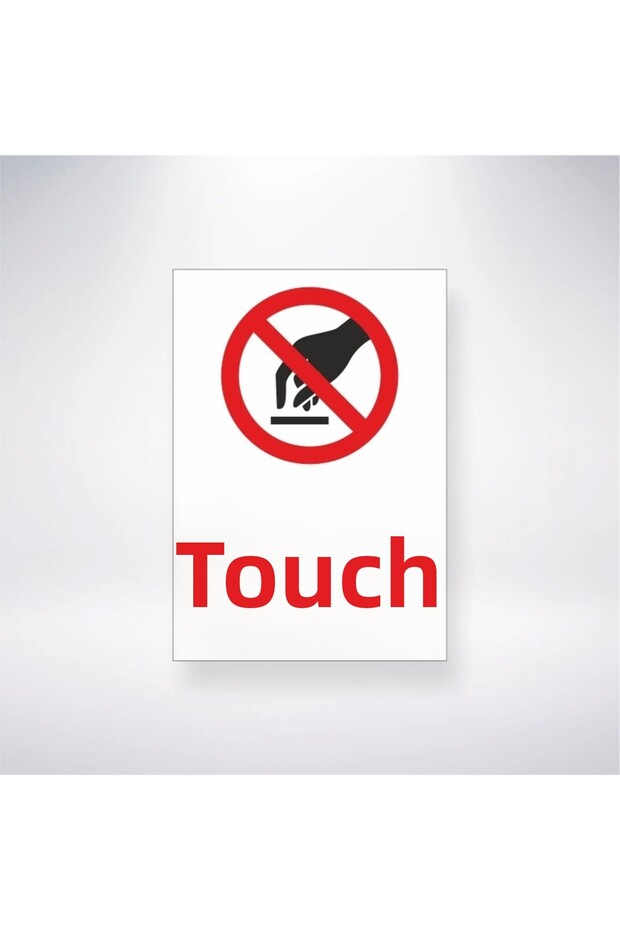 Don'T Touch Sticker 20X28 cm