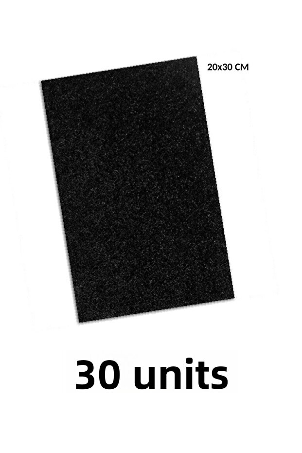 30 قطعة A4 جليتر إيفا 20x30 سم أسود