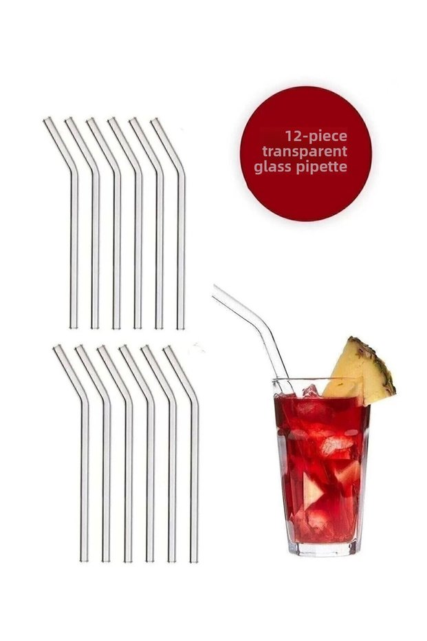 12 Glass Pipettes Thermosilicate (Heat Resistant) and 12 Pipettes and 2 Cleaning Brushes