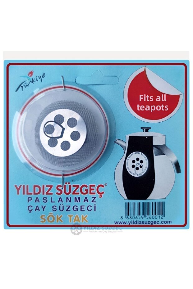 Tayem 3-Piece Strainer Stainless Steel Tea Strainer Detachable Fits All Teapots