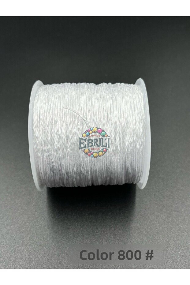 0.8 mm White Parachute String Color 800 Jewelry Making Accessory (100 Meters)