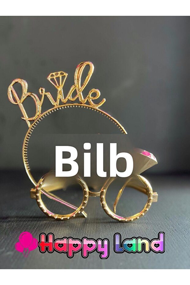 Plastic Gold - Written Glasses and Crown Set, Bridge to Be Bridge