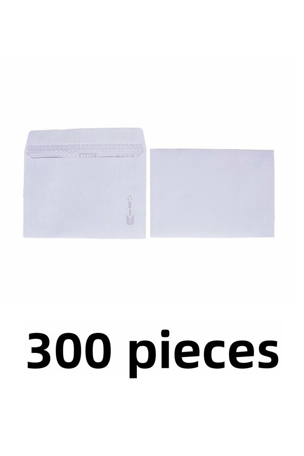 300 Pieces Letter Envelopes 11.4 X 16.2 Cm 70 Gr Self Adhesive, Silicone White