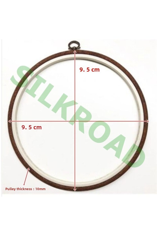 No:1 Round Plastic Board Pulley - 9.5cm - 10mm