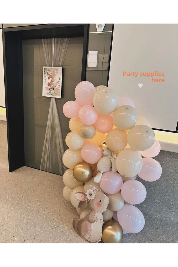 Hospital Room Decoration Pink Cream Gold 30-Piece Balloon Set