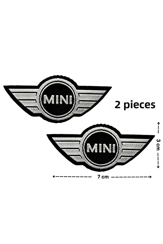 شعار "Mini Cooper" المنسوج الملتصق بالحديد
