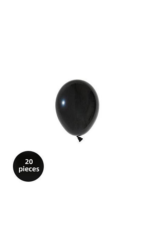 بالون باستيل صغير أسود 5 بوصة 20 قطعة