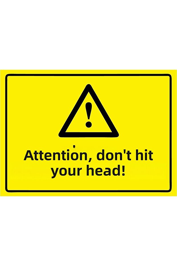 Be Careful, Don'T Hurt Yourself! Isg Warning Sign Pvc A3 30X42 cm