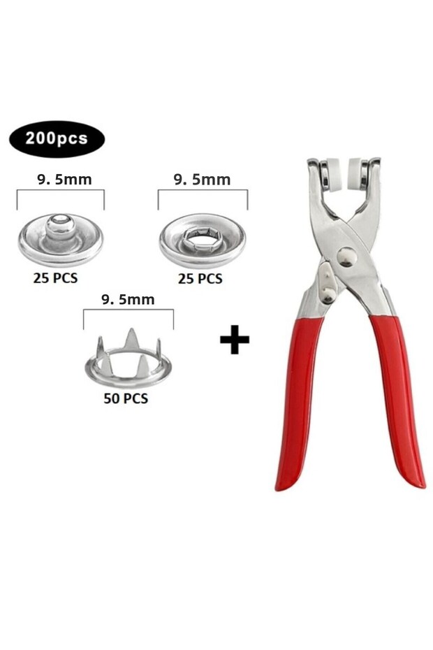 Easy Snap Button Attachment - Snap Pliers and Button - 5