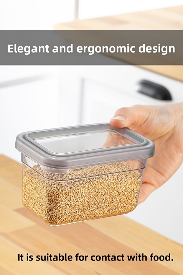 6-Piece Spice Jar Set - Spice Storage Container with Leak-Proof Lid and Label - 6 x 580 ml - 3