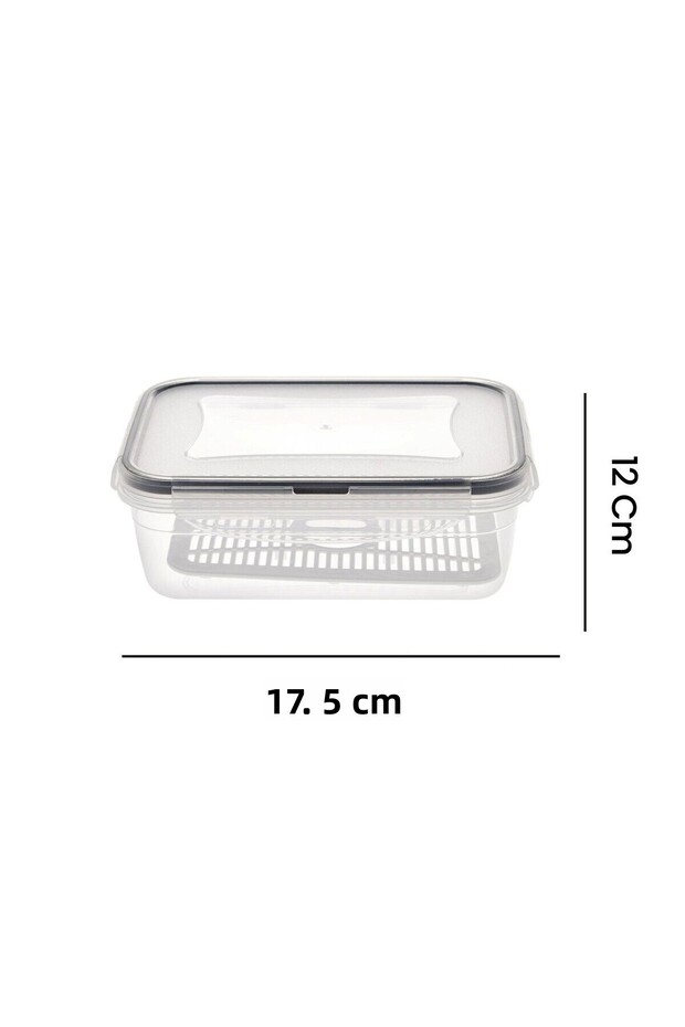 حاوية تخزين مستطيلة متعددة الألوان، سعة 800 مل، تصميم صحي وعصري - 3