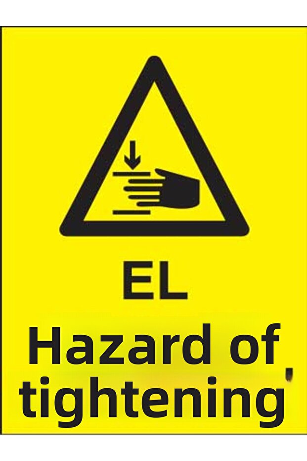 ملصق لاصق خطر المصافحة مقاس 50 × 65 سم