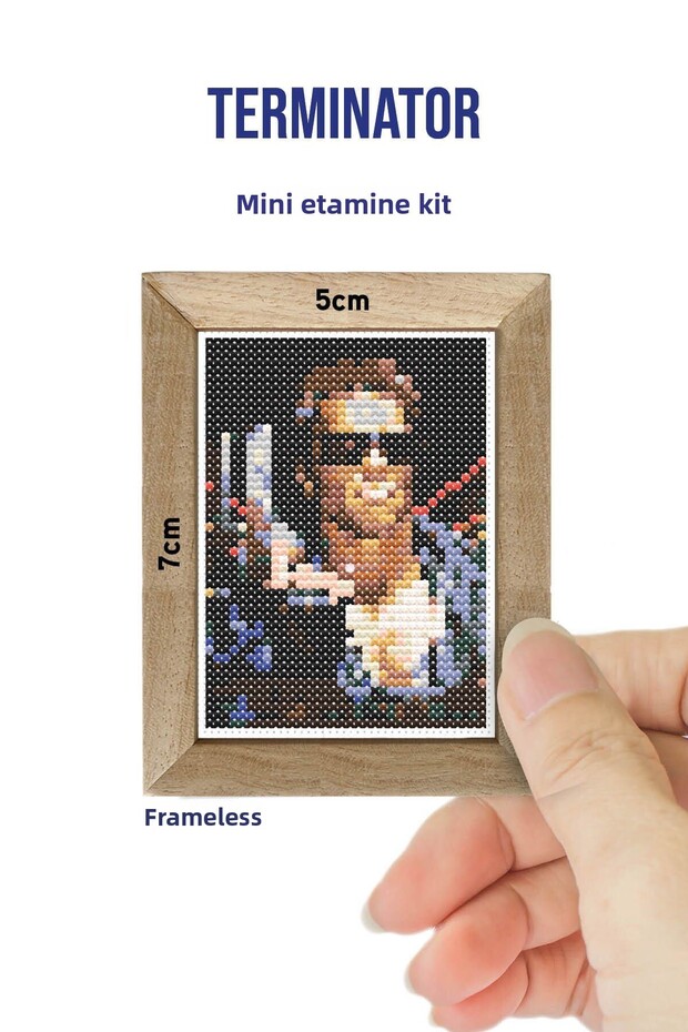 طقم إيتامين مصغر بدون إطار من Terminator Dmc Muline 10x10 سم