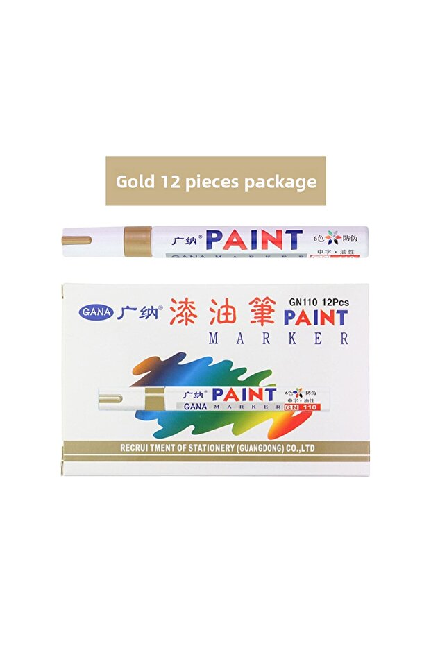 Epoxy Foil Pen Paint Marker Gold 12 Pack