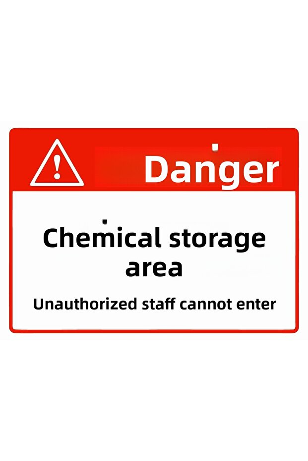 Danger Chemical Storage Area Unauthorized Personnel Do Not Enter Isg Warning Sign Pvc A4 21X30 cm