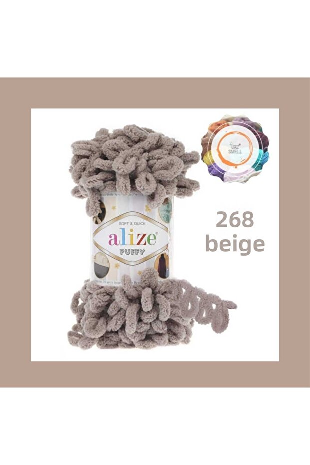 Puffy Hand Knitting Yarn Big Bowknot (Single) - 100 Gr. 9 Mt. Finger Rope, Blanket Rope