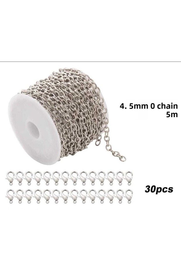 Jewelry Supplies Chain And Parrot Clip Set