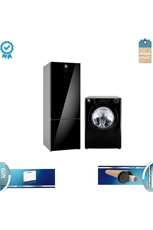 Self-Adhesive Refrigerator and Dishwasher Covering Glossy Foil Set 100 X 200 70 X 100cm