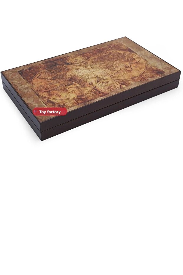 خريطة الاتجاه منقوشة لعبة الطاولة مجموعة كبيرة الحجم لعبة الطاولة مع غرفة المدقق - 3