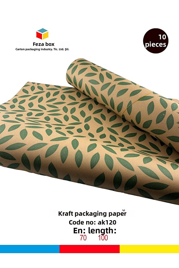 Package Paper Kraft Paper Wrapping Paper Gift Paper New Year's Dowry Packaging Paper 70x100 (10 PCS)