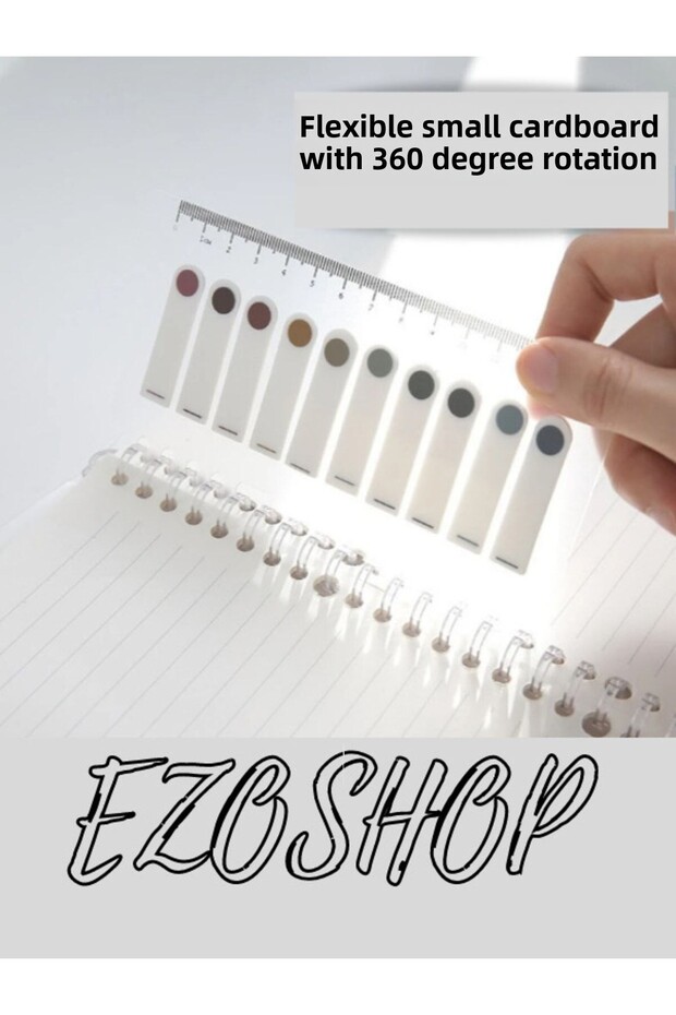 Post-it Sticky Notes Transparent Color Sticky Notepad Label Note Bookmarks 200 Sheets Autumn - 7