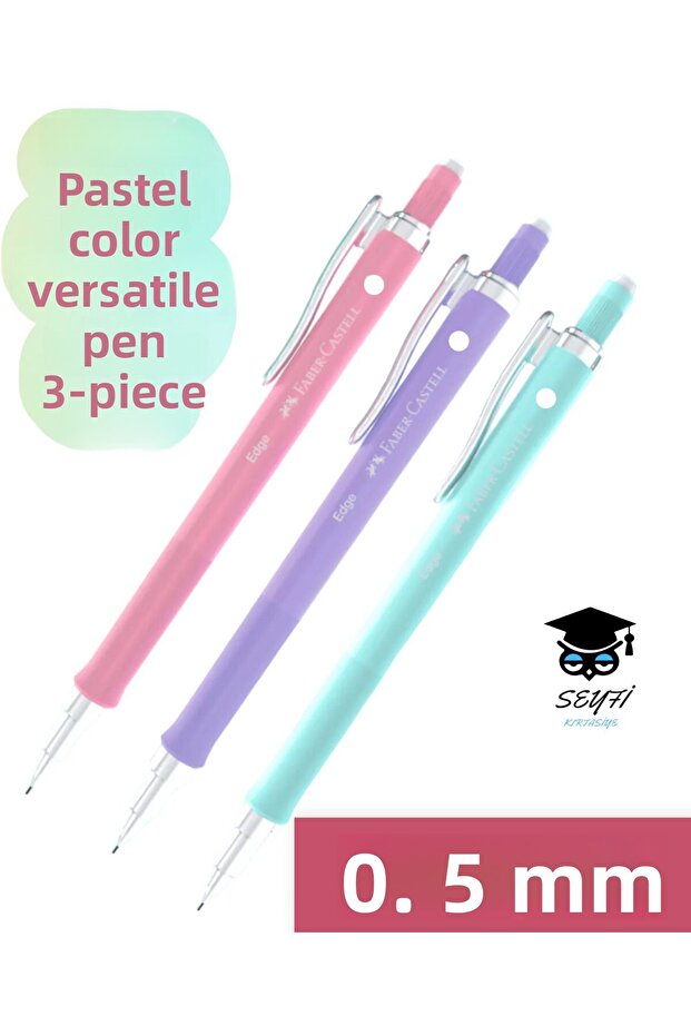 0.5 mm Pastel Color Versatile Pencil 3-Piece Pack Faber Castell Edge