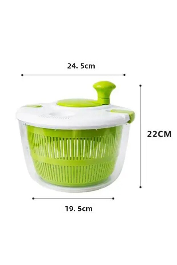 Per set Multifunction Manual Salad Spinner Dryer Vegetable Fruit Food Dehydrator Quick Drying Kitche