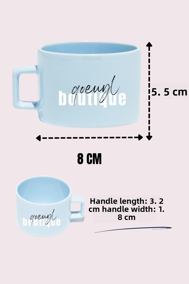 كوب مبرمج الويب المطبوع لتطوير الويب، كوب أزرق بمقبض مربع - 3