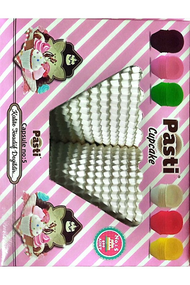 Cup Cake No.5 White 500 Pieces (5X4)cm