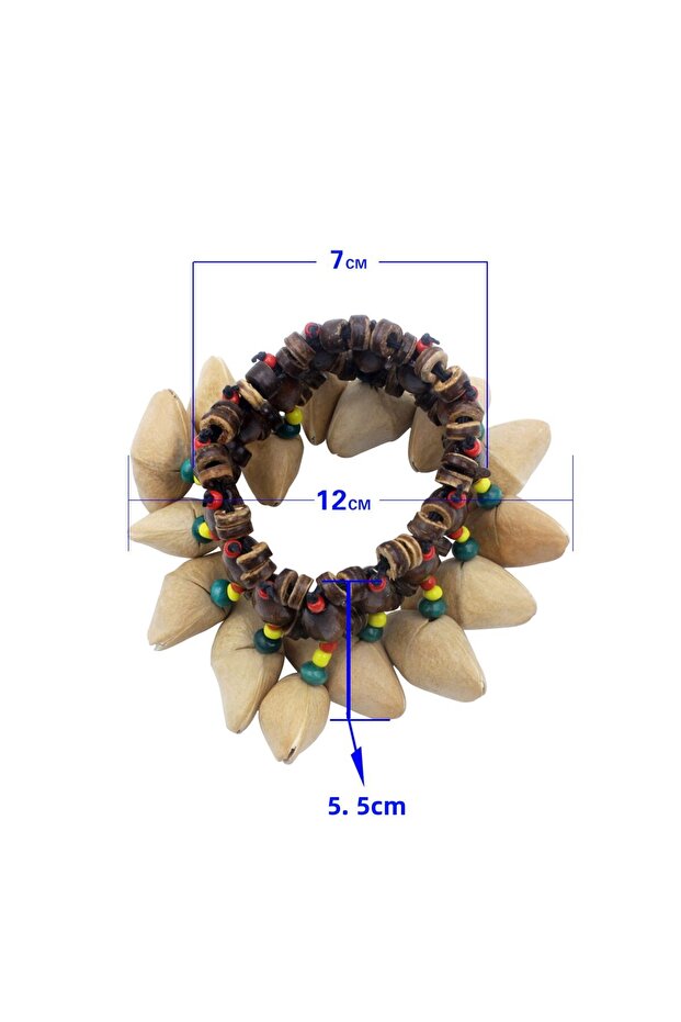 Original wood Handbells Handmade Nuts Shell Bracelet Handbell for Djembe African Drum Conga Percussi