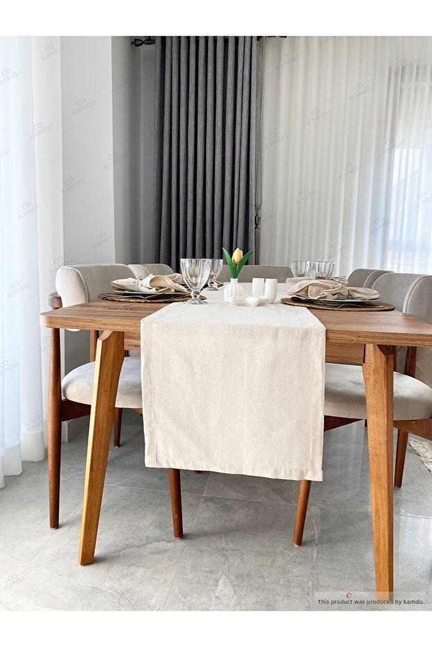 Stylish Design 40X150 cm 100% Cotton Raw Linen American Runner, Vintage Runner, Linen American Runner