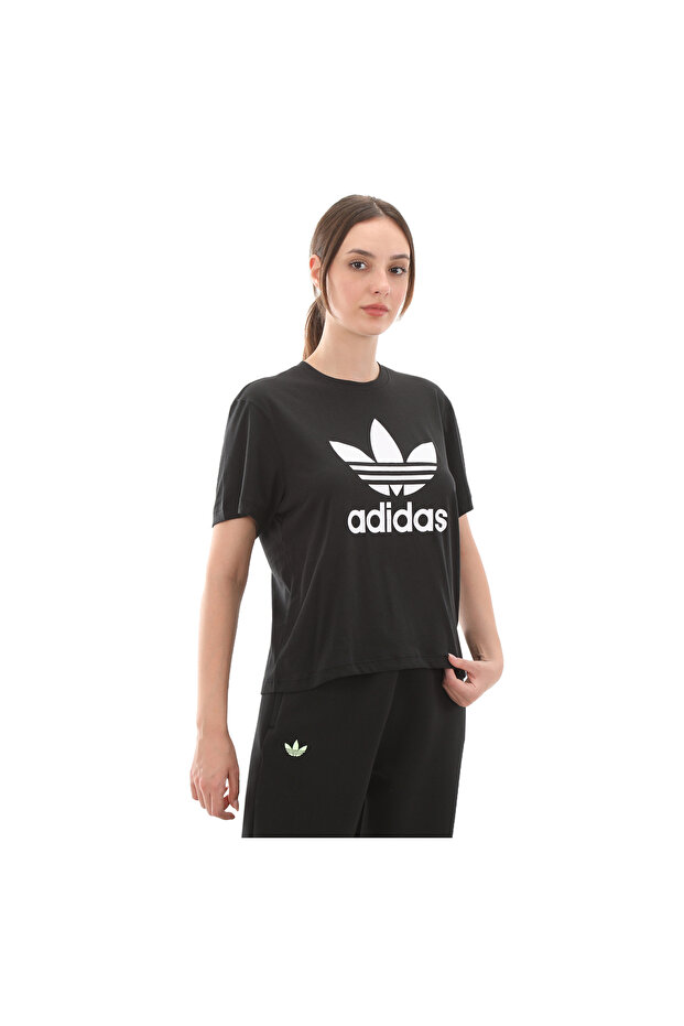 IU2422-K Trfl Tee Boxy Kadın T-Shirt Siyah - 2