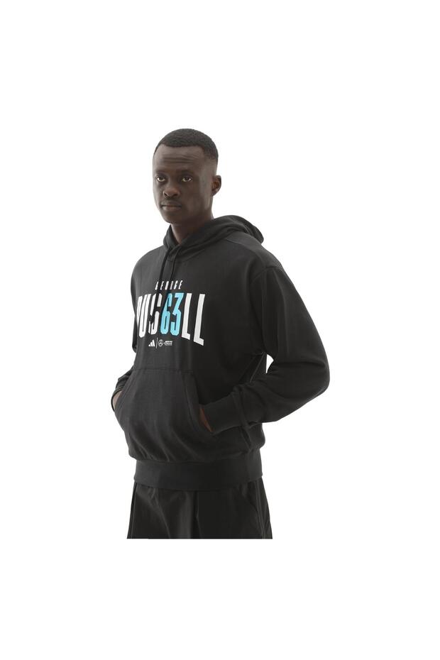 JZ8903-E Mercedes - Amg George Russell Hood M Erkek Sweatshirt Siyah - 2