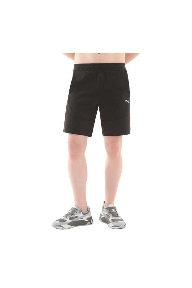 Knitted Shorts, Regular, Above Knee Length, Medium, Plain, Side Pocket - 2