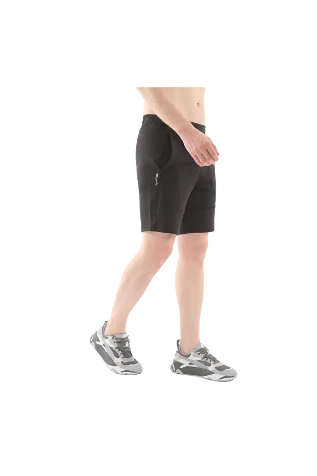 Knitted Shorts, Regular, Above Knee Length, Medium, Plain, Side Pocket - 3