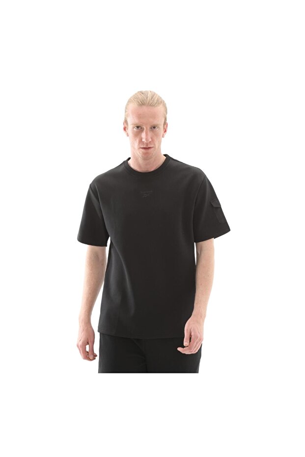 Lc 6338 Fanco Tee Black Round Neck Oversize Men's T-Shirt