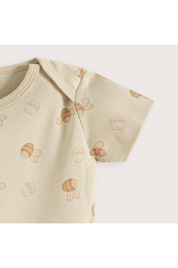 Happy Bee Baskılı Body Taş - 3