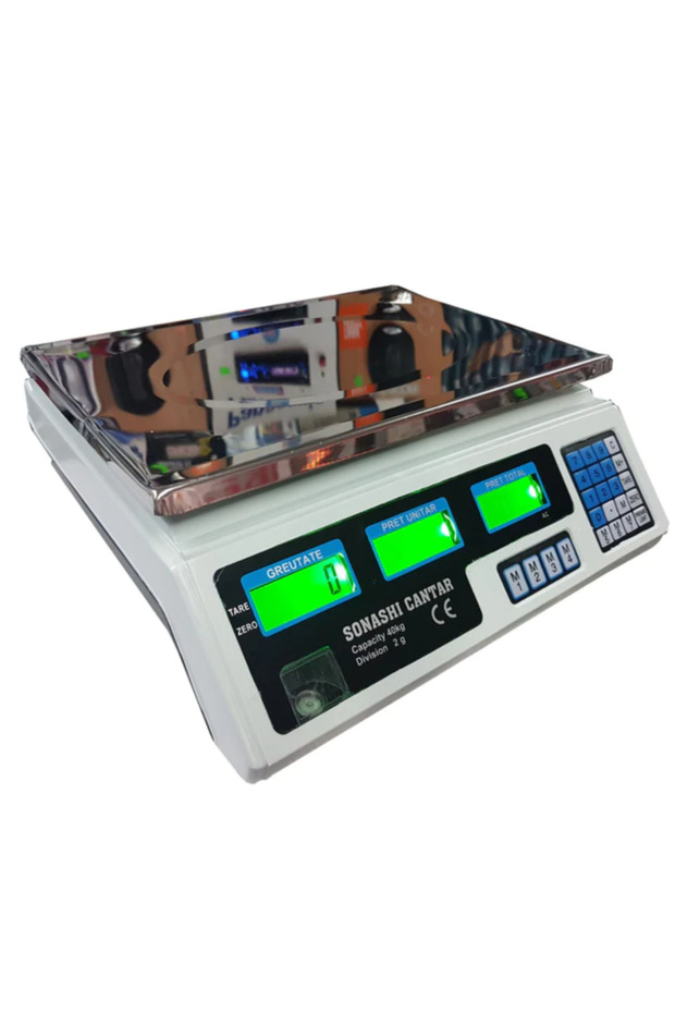 40 kg Digital Scale with LCD Display, Stainless Steel Platform and Multiple Functions - 2