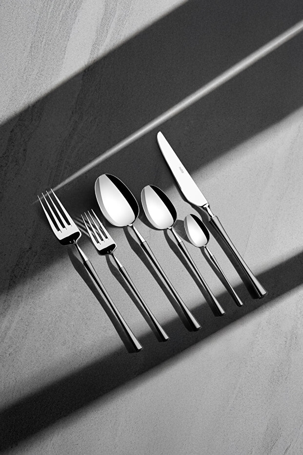 Marbella Satin 12-Person 72-Piece Boxed Cutlery Set