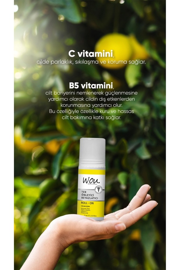 Wou Ter Önleyici Beyazlatıcı Roll-on Deodorant 75 ml-UNİSEX - 7
