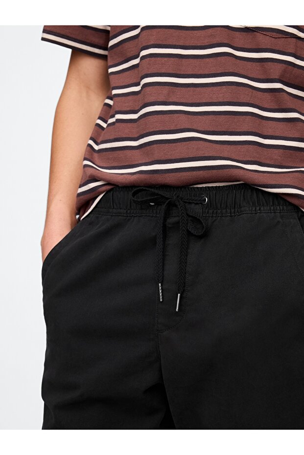 Erkek Siyah GapFlex Essential Jogger Pantolon - 3