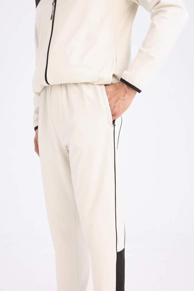 DeFactoFit Standart Fit İnce Jogger Eşofman Altı Skuba Dalgıç Kumaş Sporcu Beli Lastikli B4537AX24AU - 6