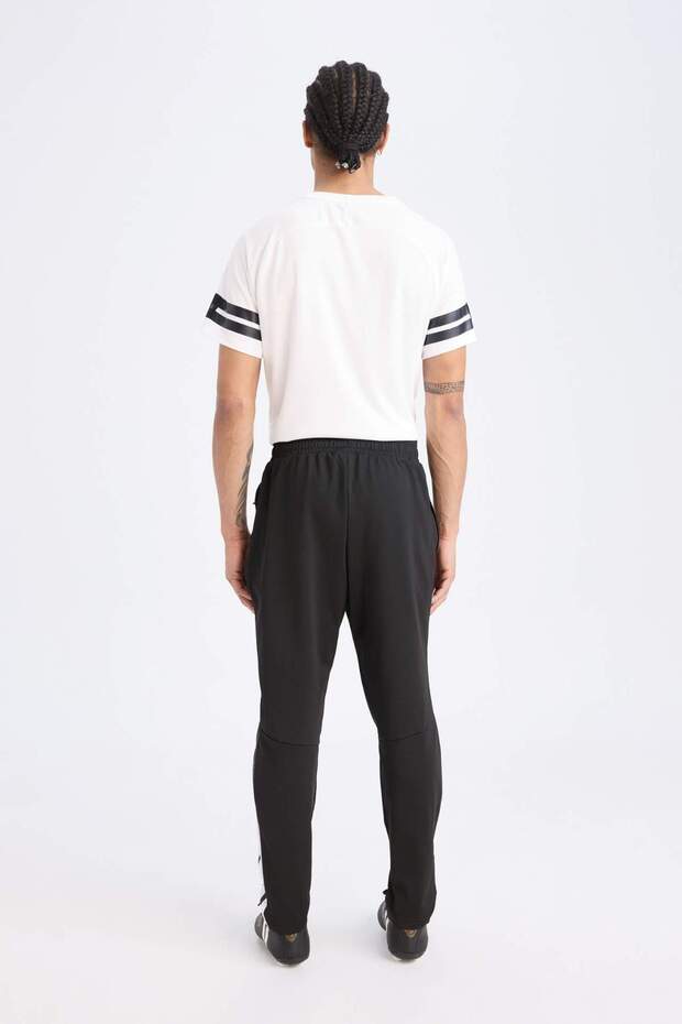 DeFactoFit Sporcu Jogger Eşofman Altı Slim Fit Dar Kesim Standart Paça Skuba Dalgıç Kumaş D0670AX24A - 7